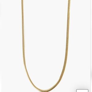 Argento Vivo sterling silver thin flat snake chain necklace